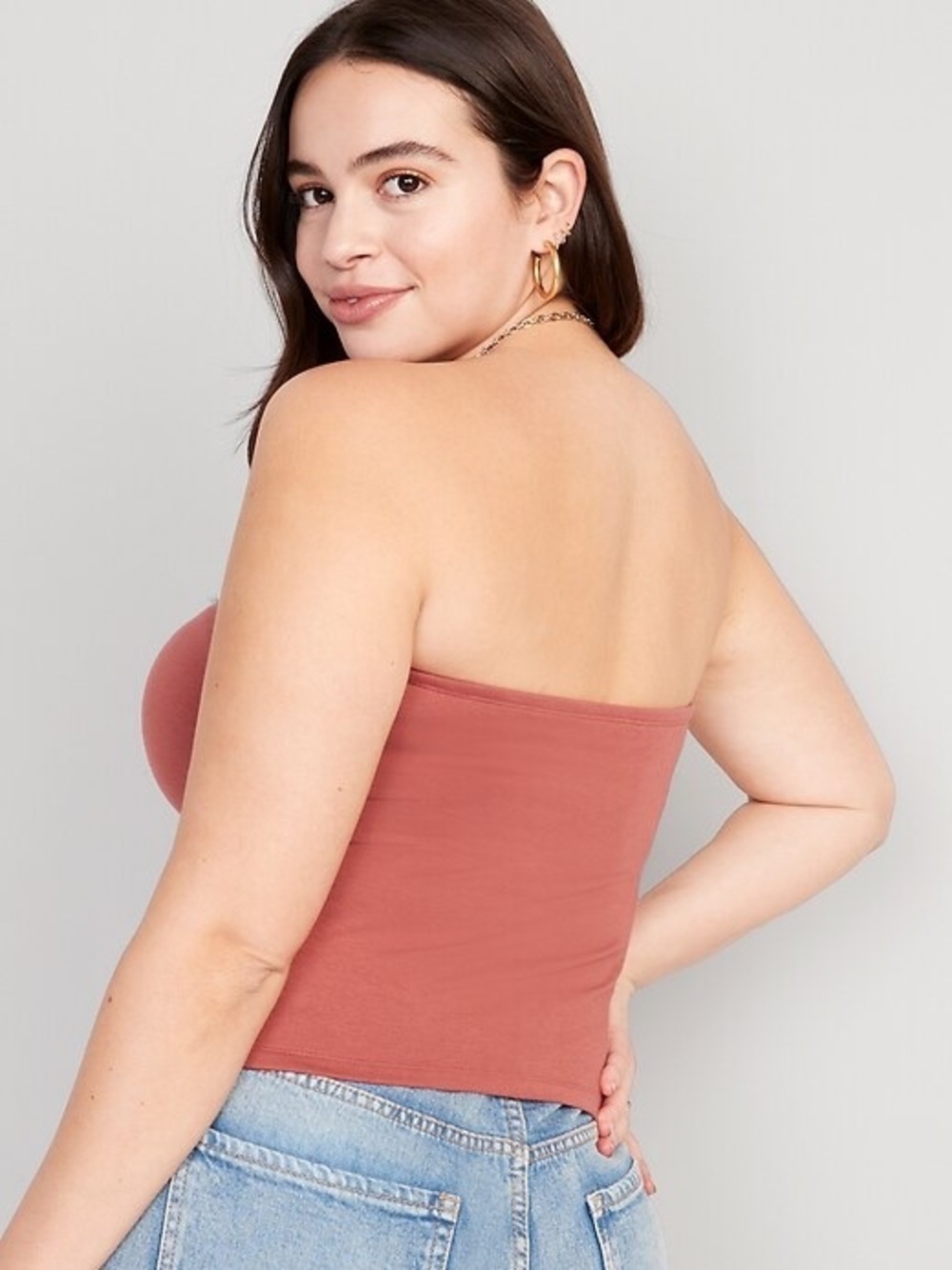 Old Navy Dusty Rose Tube Top small